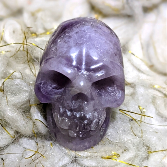 Hand Crafted Other - Lepidolite Crystal Skull